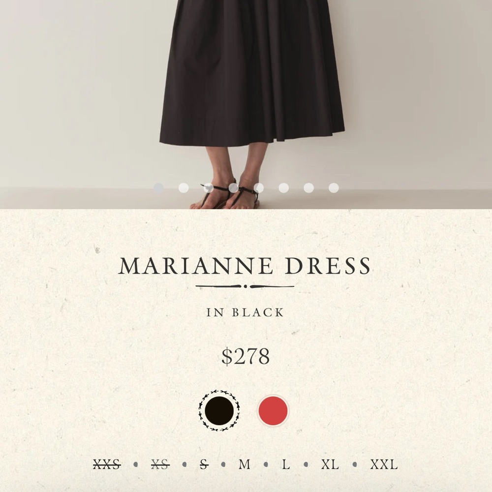 Doen Black Midi Dress - Picture 2 of 2